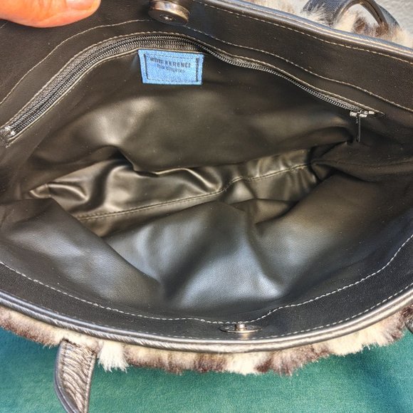 faux fur tote/purse by Rob Ference Los Angeles - Picture 3 of 10